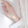 Pulsera de hoja de ginkgo de albaricoque crudo para mujer, estilo coreano, estilo Mori, pequeña, fresca, artística, dulce, temperamento, diseño, nuevo estilo 2024