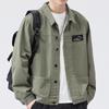 Jaqueta Jeans Italiana Masculina 2026 Nova Outono Masculina Roupa de Trabalho Jaqueta com Lapela Top Casual