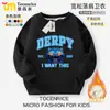 Sudadera para Niñas Kpop Hunter Ropa de Moda Infantil Otoño Primavera y Otoño Tops Casuales de Cuello Redondo para Niñas
