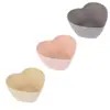 Amazon tazón de amor de paja de trigo tazón creativo con forma de corazón para frutas postre vajilla tazón de avena para el desayuno de la red roja venta al por mayor