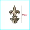 Ponta de Lança de Aço Inoxidável 304 201 Ponta de Arma Decorativa com Base Acessórios de Grade de Cercas Corrimão Ponta de Lança Pontiaguda Anti-Roubo Cone