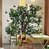 Ms15011 Estilo Realista Árbol Grande y Pájaro Pegatinas de Pared Creativas Decoración de Fondo para Dormitorio Sala de Estar Pegatinas Autoadhesivas Removibles