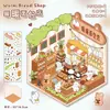 Adesivos de Paisagismo para Casa de Sobremesas de Chocolate Yilan 10.0 Cabine Estéreo 3D Manual de DIY Adesivos de Empilhamento em Miniatura