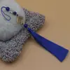 Abanico Xiangfei de 12 cm con Borla Verde, Abanico de Borla de Mariposa con Borlas Colgantes, Accesorio de Ropa Han de Estilo Antiguo, Sobre de Cheongsam de Estilo Étnico