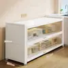 Novo Armário de Cozinha Multicamadas Aparador Armário de Tigelas Armário Multifuncional para Micro-ondas Prateleira de Chão