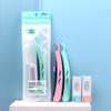 Juhan soporte plegable para cuchillo de dar forma a cejas, cuchillo para afeitar cejas, cuchillo para cortar cabello con 5 cuchillas, juego de herramientas para dar forma a cejas H106