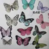 Accesorios de PVC con forma de mariposa de pensamiento de siete colores, accesorios para ramos de flores, material a juego, material de embalaje para floristería floral