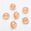 13*16mm Agujero Horizontal Cristal de Fresa Vidrio Cuentas Sueltas DIY Hecho a Mano Accesorios para el Cabello Pulsera Aretes Accesorios Ropa