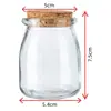 Bestseller de Amazon Botella de Vidrio Transparente para Uso Doméstico, Botella Vacía para Dispensar Pudín, Botella de Deseos con Forma de Estrella, Botella Pequeña de Pudín al por Mayor