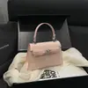 Moderna Bolsa Pequeña Cuadrada de Mano 2026 Nueva de Color Sólido Bolso de Hombro Único Bolso para Mujer Texturizado con Patrón de Cocodrilo Bolso Cruzado Simple Versátil
