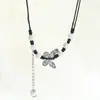 Nuevo Collar de Mariposa de Cerámica China para Mujer Nicho de Arte Cadena de Lana Suministro para Puestos Ambulantes Venta al por Mayor Cadena para Clavícula de Temperamento