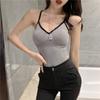Hong Kong Delicious Strap Chest Pad Camisole Meninas Slim Fit Cor Sólida Seda Gelo Anti-corrida Leve Bottoming Top Tubo Envolvente Roupa Interior