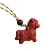 Colgante de Estambre de Flor Aromática para la Buena Fortuna, Accesorio de Cuentas Perfumadas, Llavero de Caballo Pequeño, Decoración de Bolsa