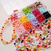 Cuentas Cuadradas Tridimensionales de Acrílico de Color Sólido de 5 mm Cuentas Sueltas Materiales para Pulsera Cadena de Teléfono Hecha a Mano DIY Piezas Cuadradas