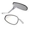 Espejo Retrovisor de Motocicleta con Leopardo de Diamante Galvanizado Refitting Personalidad Oval Universal Reflectores para Vehículos Eléctricos Estilo Más Vendido