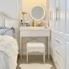 Tocador, tocador pequeño, dormitorio, estilo color crema, adecuado para apartamentos pequeños, nuevo modelo 2026, ahorra espacio, tocador simple