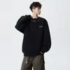 Nova Blusa de Moletom Dopamina com Letras Masculina Outono/Inverno 2026 Tendência Personalidade Top Jaqueta Solta para Adolescentes