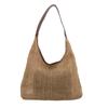 Bolso tejido para mujer, verano 2024, nuevo, moderno, informal, de gran capacidad, elegante, portátil, para llevar debajo del brazo.