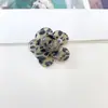 Pendientes de Acrílico Estilo Retro Hong Kong con Lunares, Flor Tridimensional Multicapa, Estampado de Leopardo, Accesorios para el Cabello, Accesorios para Joyería DIY, Venta al por Mayor