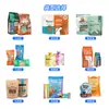 Bolsa de Embalaje de Alimentos para Mascotas Personalizada, Sellado Central de Papel de Aluminio, Auto-Sellante, a Prueba de Humedad, Sellada, para Comida de Gato y Perro, Sellado en Ocho Lados, Auto-Soportante