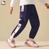[Hello Kitty] Pantalones de Chándal Otoñales para Niñas con Corazón Lateral Nuevo Estilo 2025 Para Niñas de 3 a 12 Años Venta al por Mayor