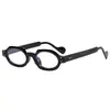Montura de Gafas Ovalada de Marco Pequeño Nuevo Estilo Europeo y Americano Tendencia Xiaohongshu Estilo Hong Kong Gafas Planas de Gama Alta Se Pueden Combinar con Gafas para Miopía