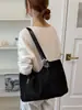 Nova Bolsa Tote Retrô de Camurça Outono/Inverno 2026, Bolsa de Ombro Casual para Estudantes Universitários, Bolsa de Grande Capacidade para o Dia a Dia