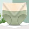Calzones de Algodón de Color Sólido con Grafeno, Cintura Alta, Vientre, para Mujer, Estampados, Transpirables, Talla Grande, Cadera, Calzoncillos Elásticos para Mujer