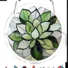 Nueva Decoración Colgante de Ventana Captadora de Luz de Rompecabezas Acrílico de Amazon, Escena de Río de Luz de Luna Colorida, Decoración de Ventana de Jardín 8