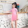 Traje de Baño para Niñas de Una Pieza Traje de Baño para Niñas 2025 Traje de Baño Conservador Lindo con Falda para Niños Medianos y Grandes Listo para la Venta