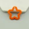 Estrella de Cinco Puntas Calada de Acrílico Color Sólido 3 cm Agujero para Colgar Pendientes Colgantes DIY Accesorios de Joyería Llavero Colgante para Bolsos