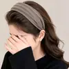 Pinza para el cabello de ala ancha de alta gama, elegante, a la moda, diadema, tocado para mujer, nuevo 2026, calavera superior gris, diadema versátil