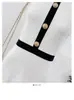 Vestido de Punto Francés de Alta Resistencia con Escote Halter de Pedrería Off-Shoulder para Mujer, Invierno 2026, Bloques de Color, Ajustado, Bodycon de Línea A
