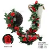 Enredaderas de Rosas Simuladas, Paisajismo de Interiores, Flores Falsas de Plástico, Decoración de Bodas, Plantas Decorativas de Enredaderas para Sala de Estar Venta al por Mayor