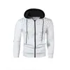 Nuevos chalecos con capucha casual de punto para hombre de otoño e invierno, chalecos con estampado 3D para jóvenes, abrigos para hombre al por mayor