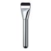 Brocha para base de maquillaje de un solo carácter electrochapada en plástico transfronteriza, cabeza plana, no absorbe el polvo, portátil, brocha para maquillaje y máscara, herramientas de belleza