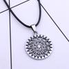Collar con colgante de brújula con el logotipo de Odín, vikingo nórdico, Lunavin, muy popular en AliExpress. Joyería larga de moda para hombre.
