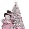 Adornos Colgantes Acrílicos Creativos, Decoraciones Navideñas, Decoraciones de Muñeco de Nieve para Árbol de Navidad, Decoraciones de Etiqueta Estilo Granja, DIY