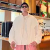 2026 Nova Jaqueta Leve de Luxo Simples para Trabalho com Gola Alta Masculina Marca Moderna Solta Versátil Bolso com Zíper Jaqueta Casual