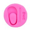 Molde de Silicona para Zapatos de Bebé con Lazo, Fondant, Chocolate, Pastel, Arcilla Ultraligera, Molde para Hornear DIY