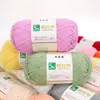 5 Fios de Fio de Algodão Penteado, Fio de Algodão Leite Médio-Grosso, Bola de Lã, Kit de Material para Tricô Crochê DIY Artesanal de Boneca