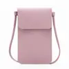 Bolsa para mujer 2022 nueva bolsa para mujer moda simple bolsa de axila bandolera color sólido bolsa para teléfono móvil con pantalla táctil venta al por mayor