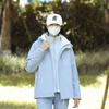 Otoño e Invierno Nueva Chaqueta Cortavientos Impermeable Cálida Transpirable Pareja Deportes al Aire Libre Casual Chaqueta Tres en Uno para Hombre