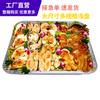 Caja de Papel de Aluminio Engrosado Desechable Rectangular Papel de Aluminio Lonchera Marisco Café Plato de Fruta Horno Para Llevar Caja de Embalaje