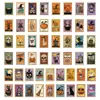 50 adesivos de grafite de carimbos vintage de Halloween série, novos adesivos fofos e inovadores para DIY para garrafas de água e cadernos