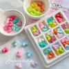 Corazón Gordo Acrílico Agujero Recto Dopamina Cuentas Hechas a Mano Material para Cadena de Teléfono Móvil Pulsera Accesorios de Joyería DIY