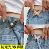 Botones de Mariposa para Ceñir la Cintura, Tamaño de Cintura de Jeans sin Perforaciones, Botones Fijos Decorativos de Perla para Apretar, Sin Clavos