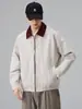 Nueva Chaqueta Holgada de Moda para Hombre para Primavera y Otoño Calle Alta Americana Versátil Cremallera Dobladillo Elástico Chaqueta de Mezclilla