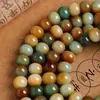 Pulseira de Raiz de Bodhi com Contas de Maçã de Dunhuang com 114 Contas Lisas, Contas Soltas, Contas Budistas, Fio Longo de Semente de Bodhi, Pulseira Colecionável