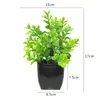 Flores Artificiais de Simulação Decorações Criativas para Mesa de Casa Flores de Plástico Grama Artificial Plantas Verdes Decorações de Interior Mini Decorações Bonsai